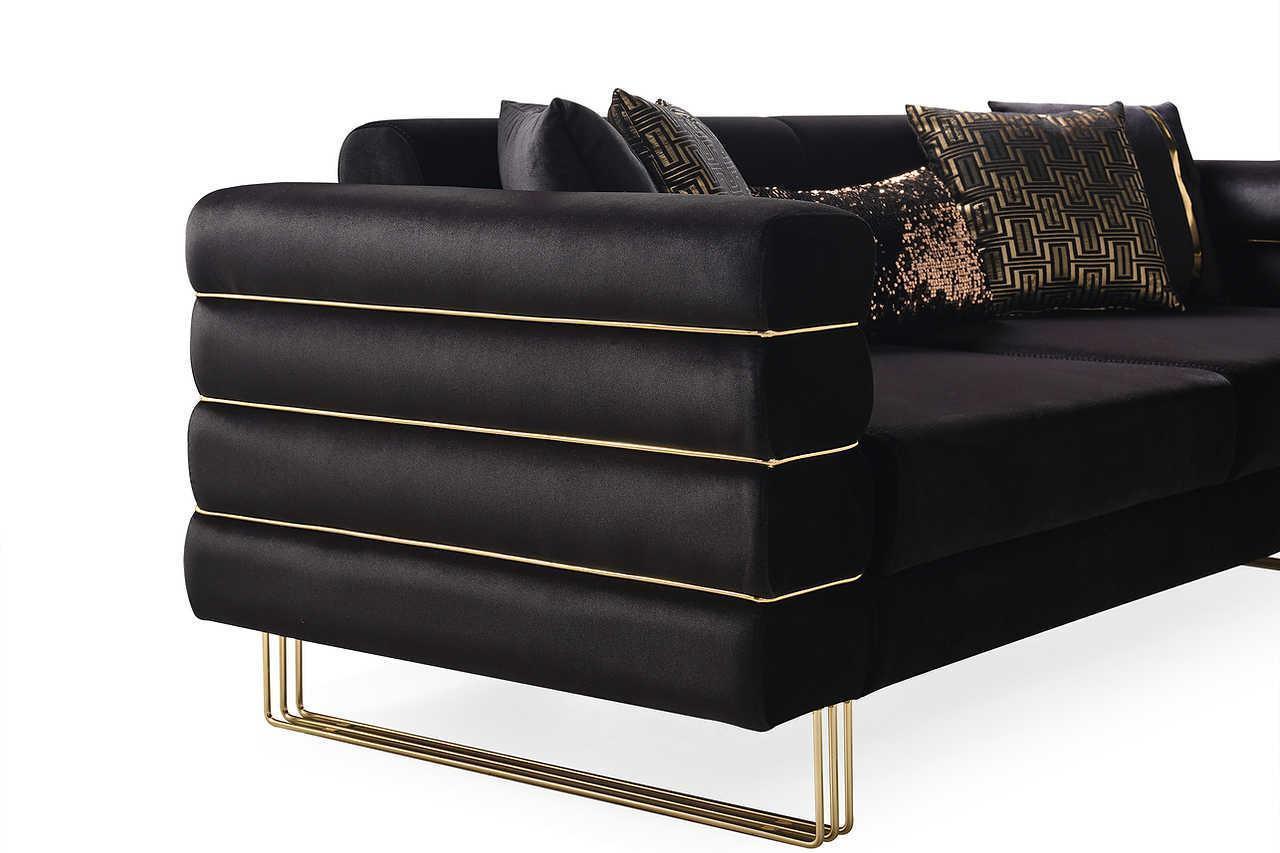 Luma Black 2-Piece Living Room Set - Image 3