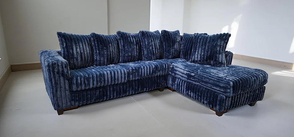 Gia Blue 2-Piece Sectional - Image 1