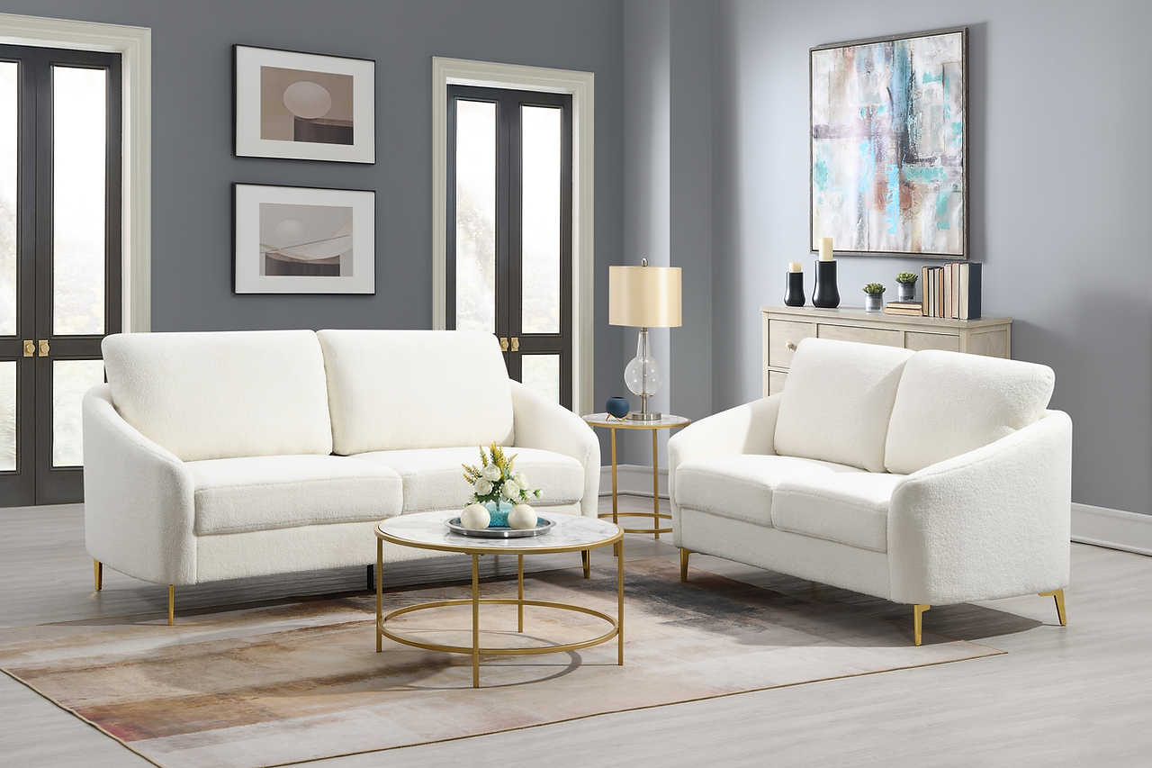 Lila White Living Room Set - Image 2