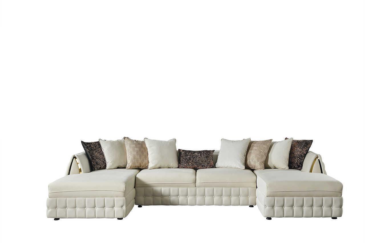 Sicilya Off White Sectional - Image 2
