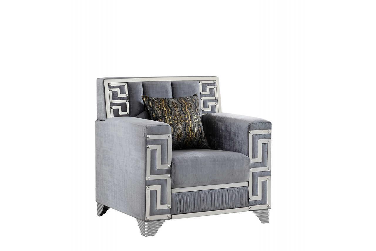 Hira Grey Chair - Image 1