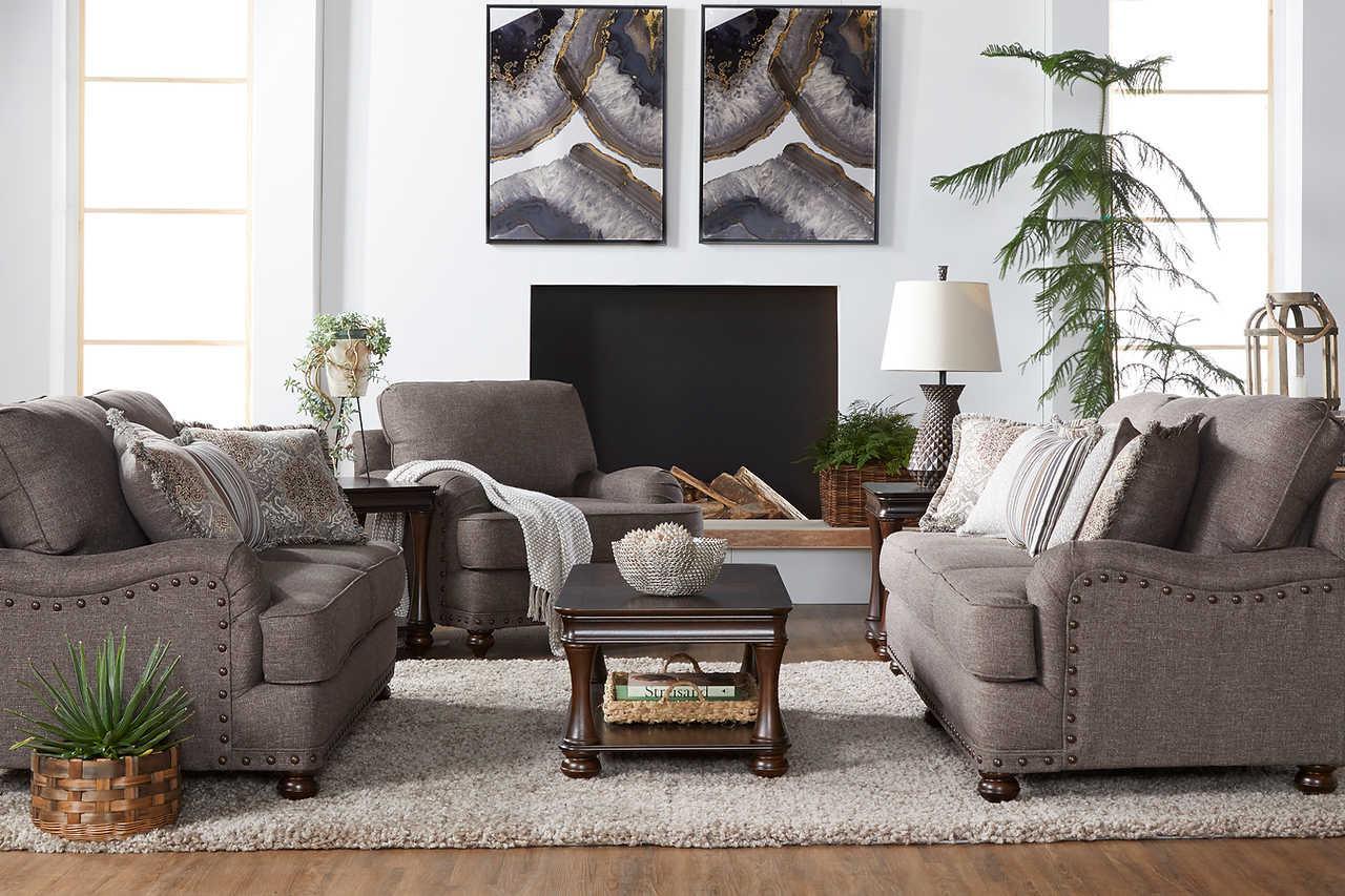 Phineas Driftwood Fabric Sofa - Image 2