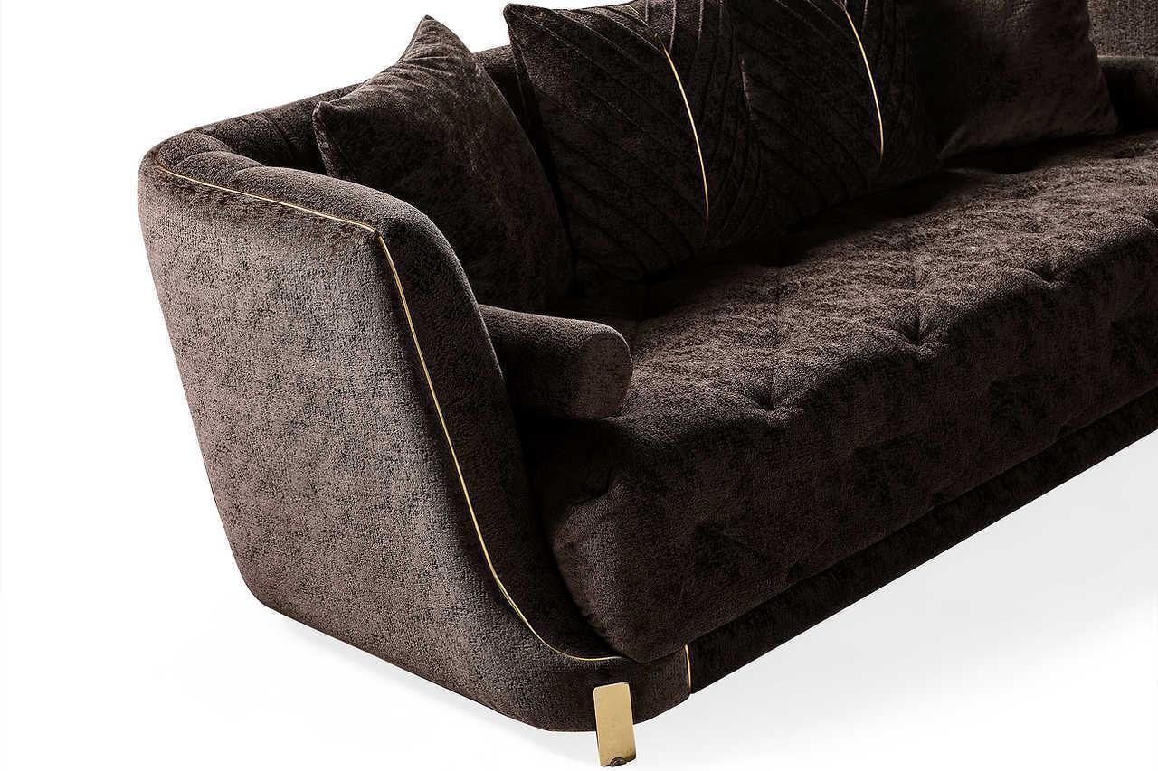 Elit Brown Living Room Set - Image 3