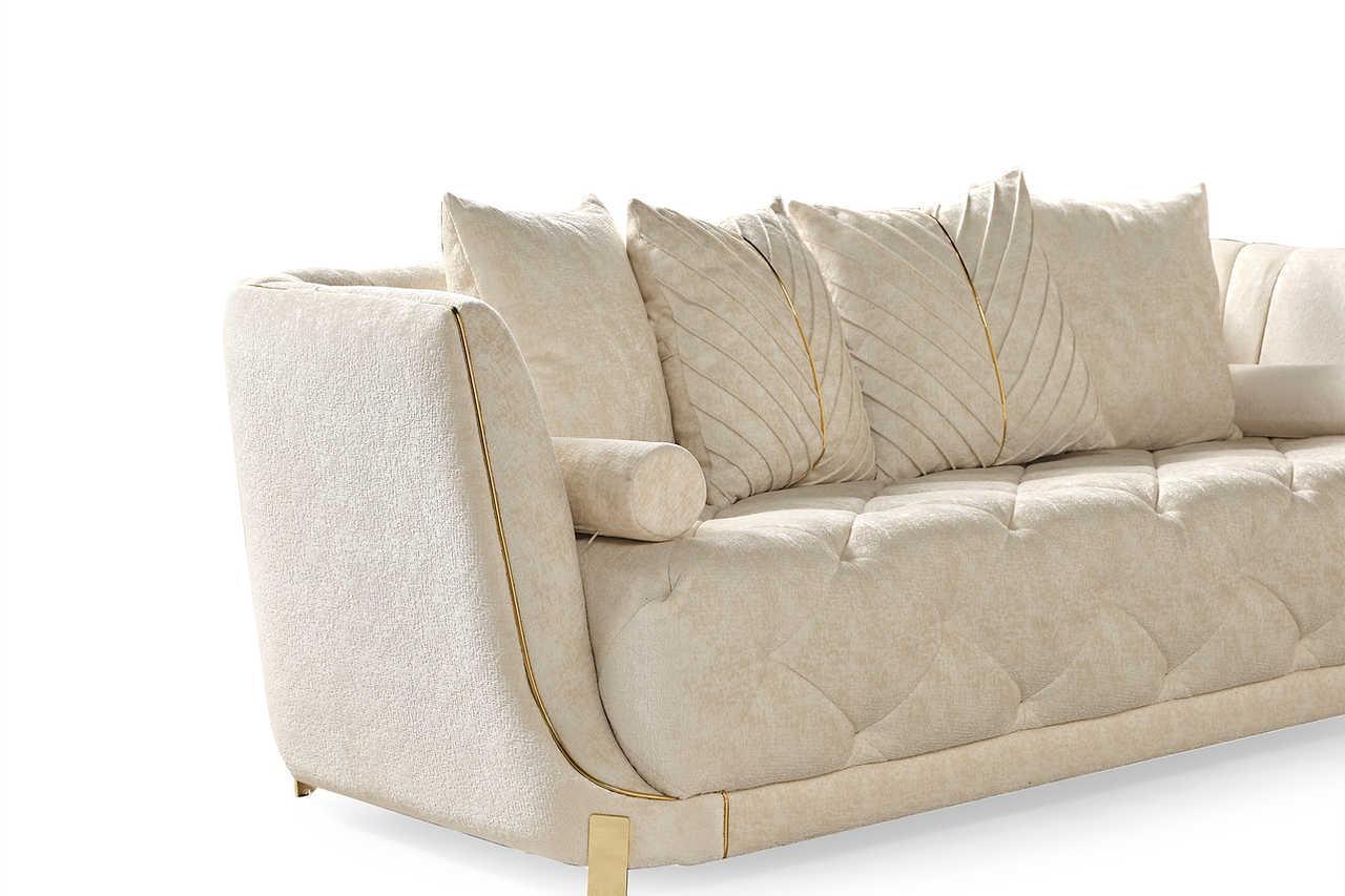 Elit Off White Living Room Set - Image 3