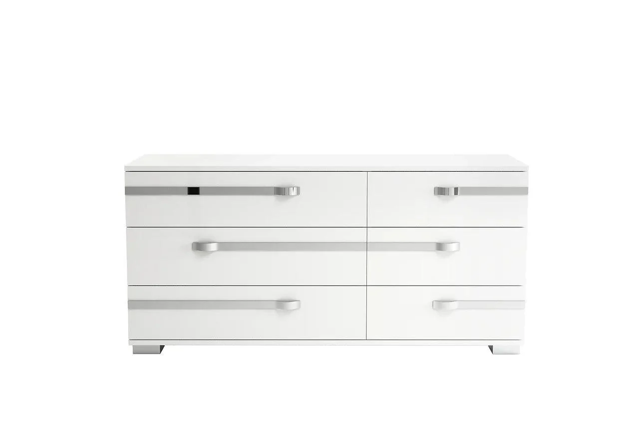 Dream Rombi White Upholstered Panel Bedroom Set - Image 3