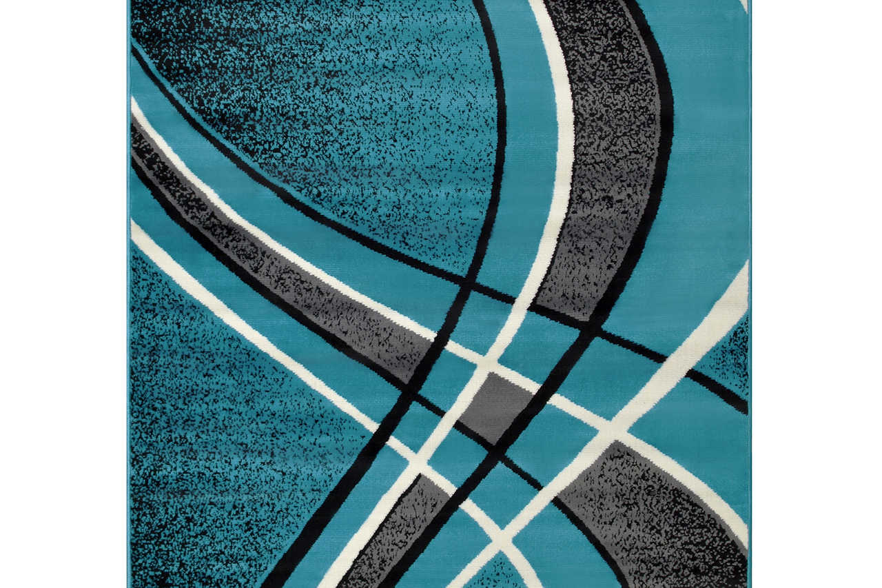 Contempo 42 Turquoise Area Rug - Image 1