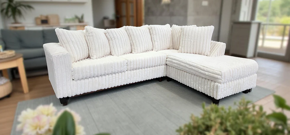 Gia Ivory 2-Piece Sectional - Image 1