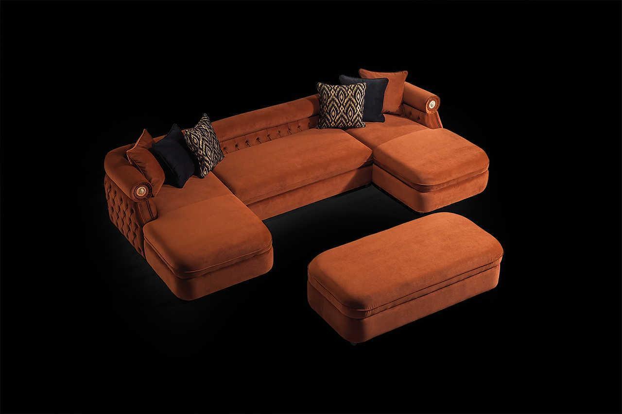 Brooklyn Orange Sectional - Image 2