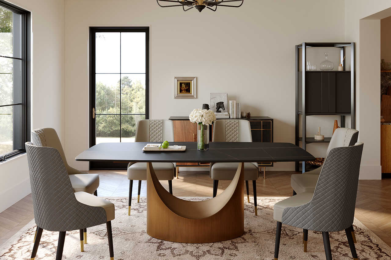 Lexi Matte Sintered Stone Table - Image 1