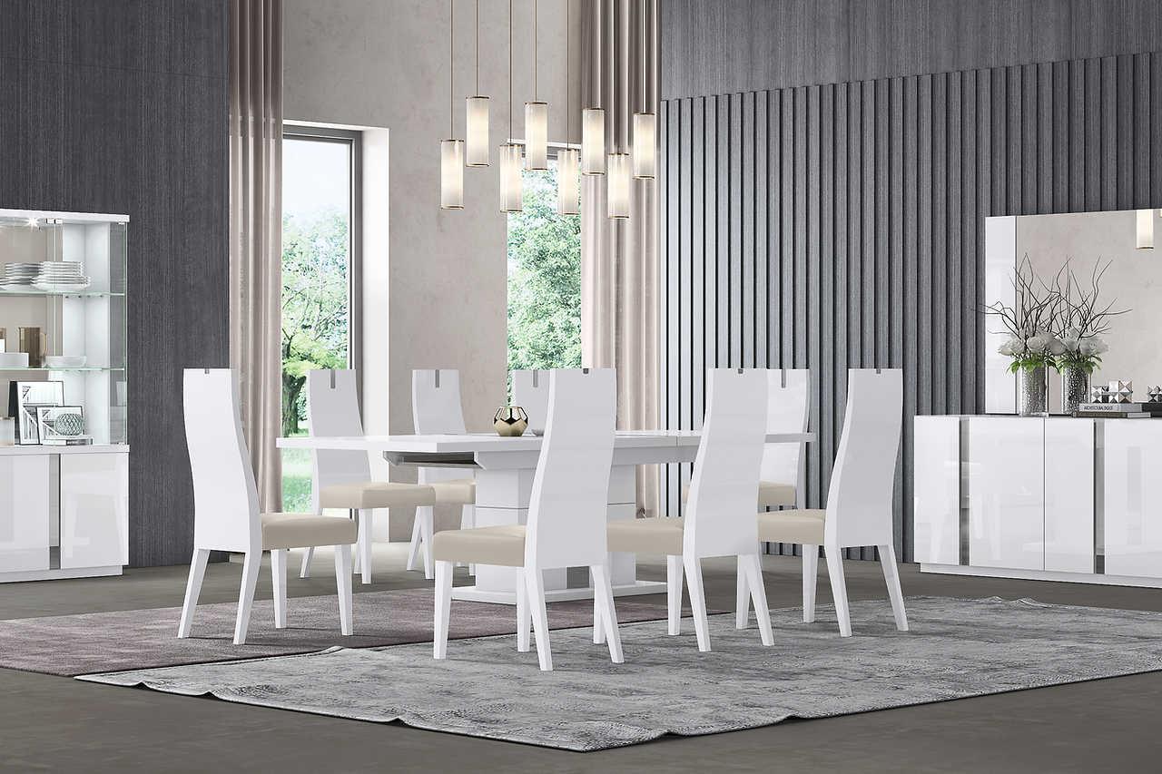 Chloe White High Gloss Dining Buffet - Image 2