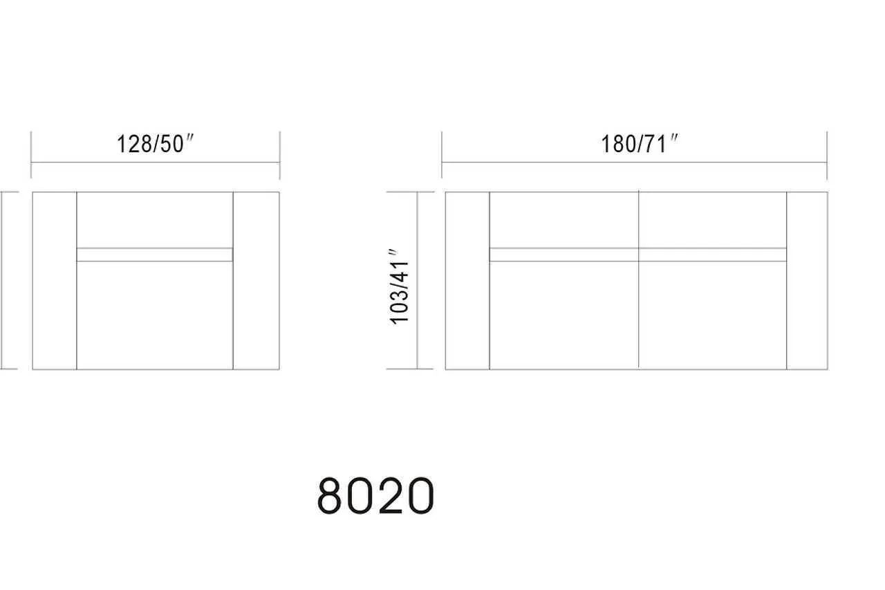 MI-8020 Soho Black Living Room Set - Image 2