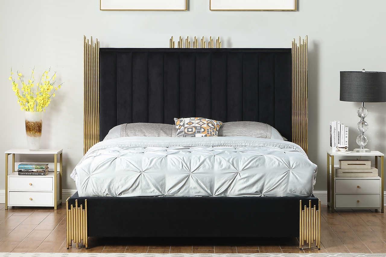 Token Black Platform Queen Bed - Image 1