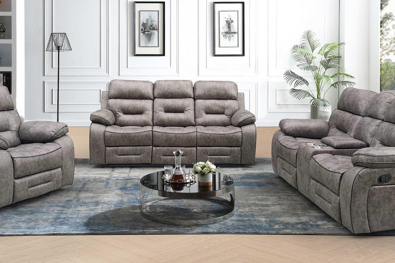 Jenny Grey Reclining Set - Image 2
