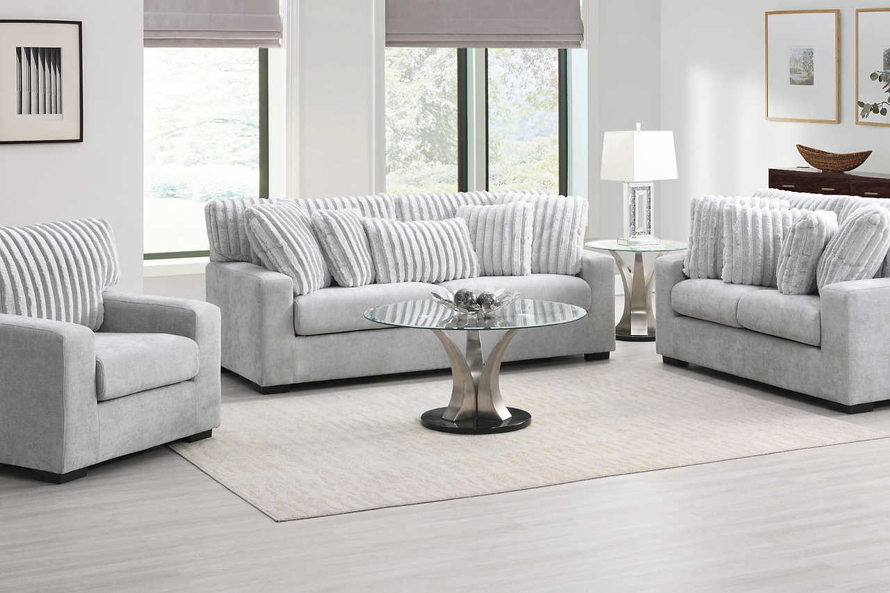 Tarra Gray Fabric Chair - Image 2