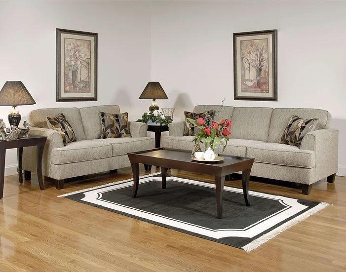 Soprano Beige Fabric Living Room Set - Image 1