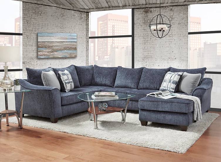 Captivate Lapis Charcoal Sectional - Image 1