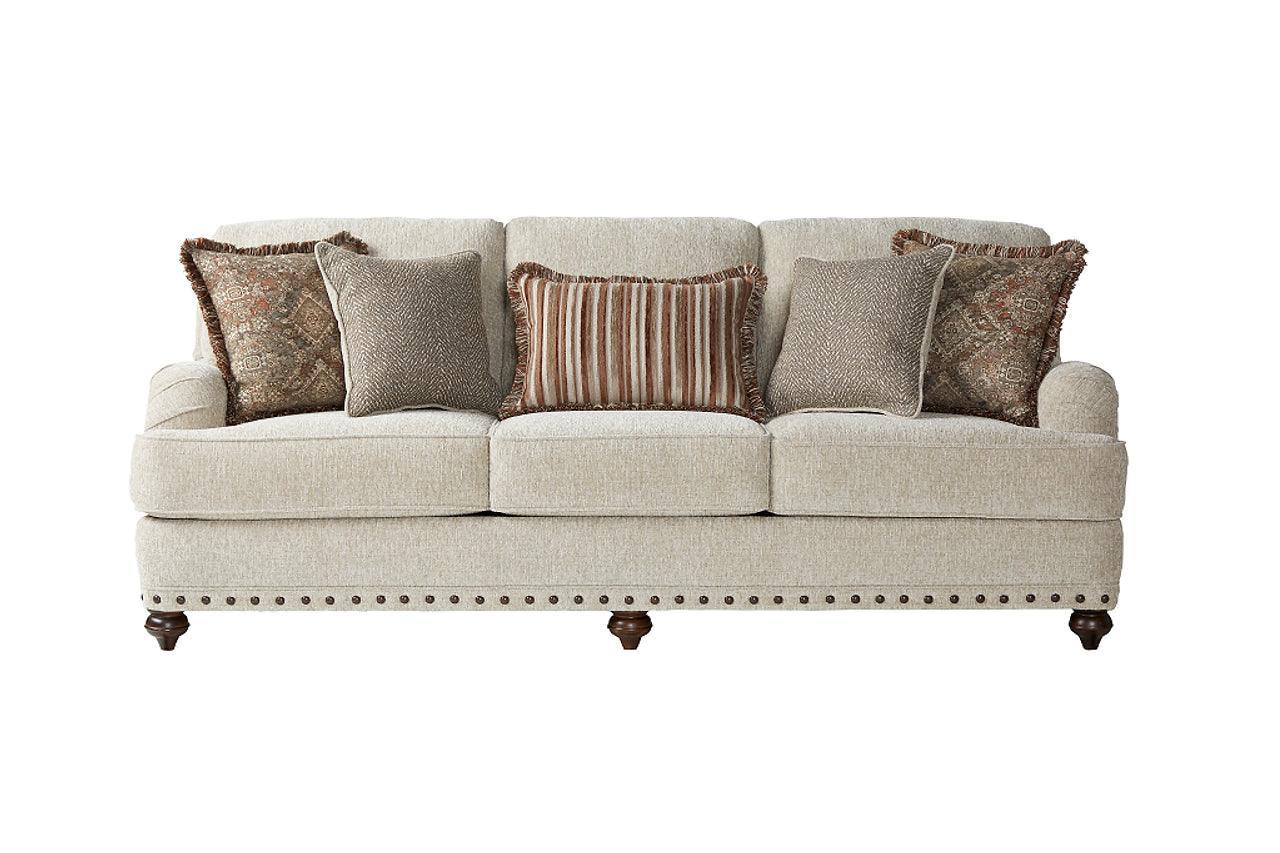 Cycle Hay Beige Fabric Loveseat - Image 3