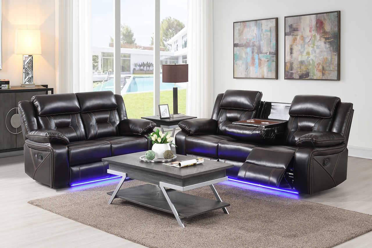 Concord Dark Brown 3-Piece Reclining Set - Image 2