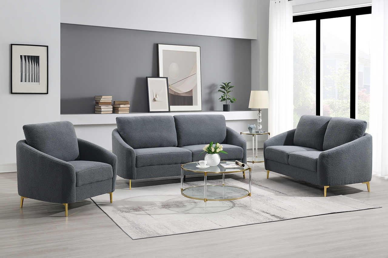 Lila Gray Living Room Set - Image 1