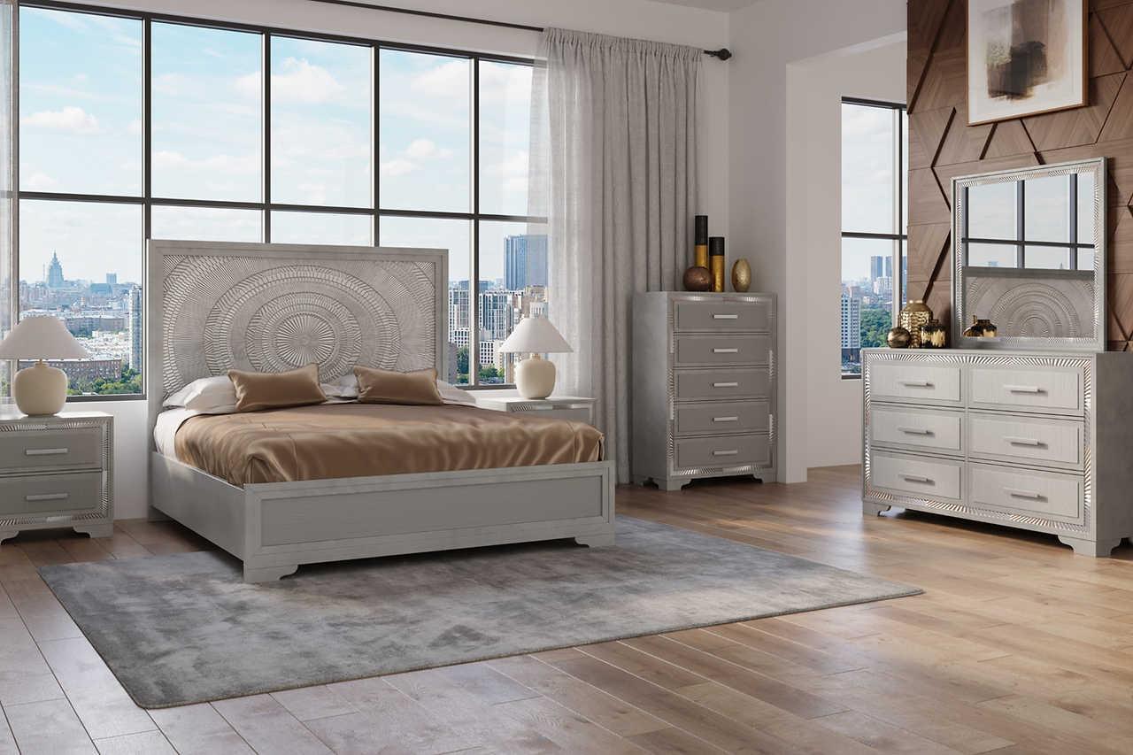 Miramar Gray Nightstand - Image 2