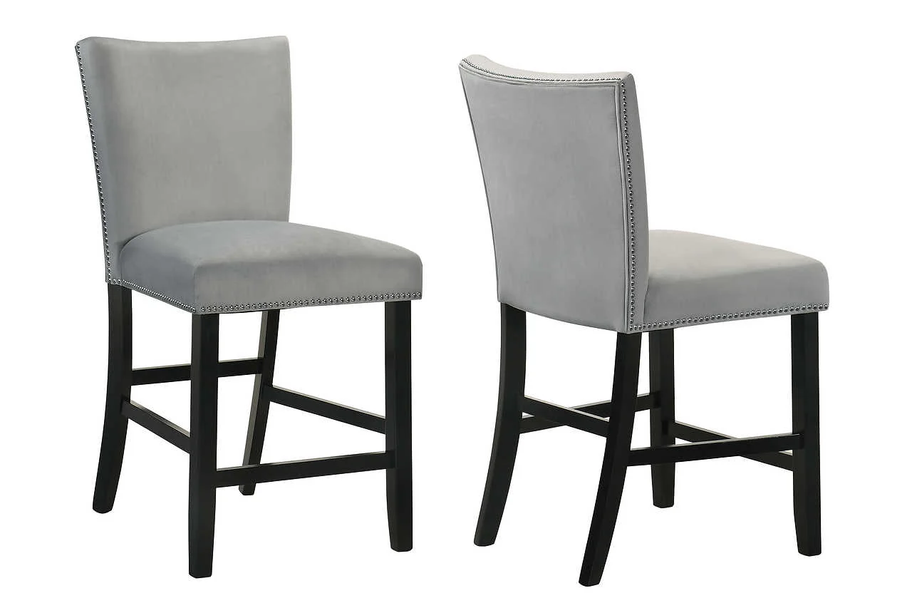 Valentino Gray Marble Top Counter Height Set - Image 3