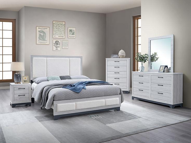 Kevin Light Gray Nightstand - Image 2
