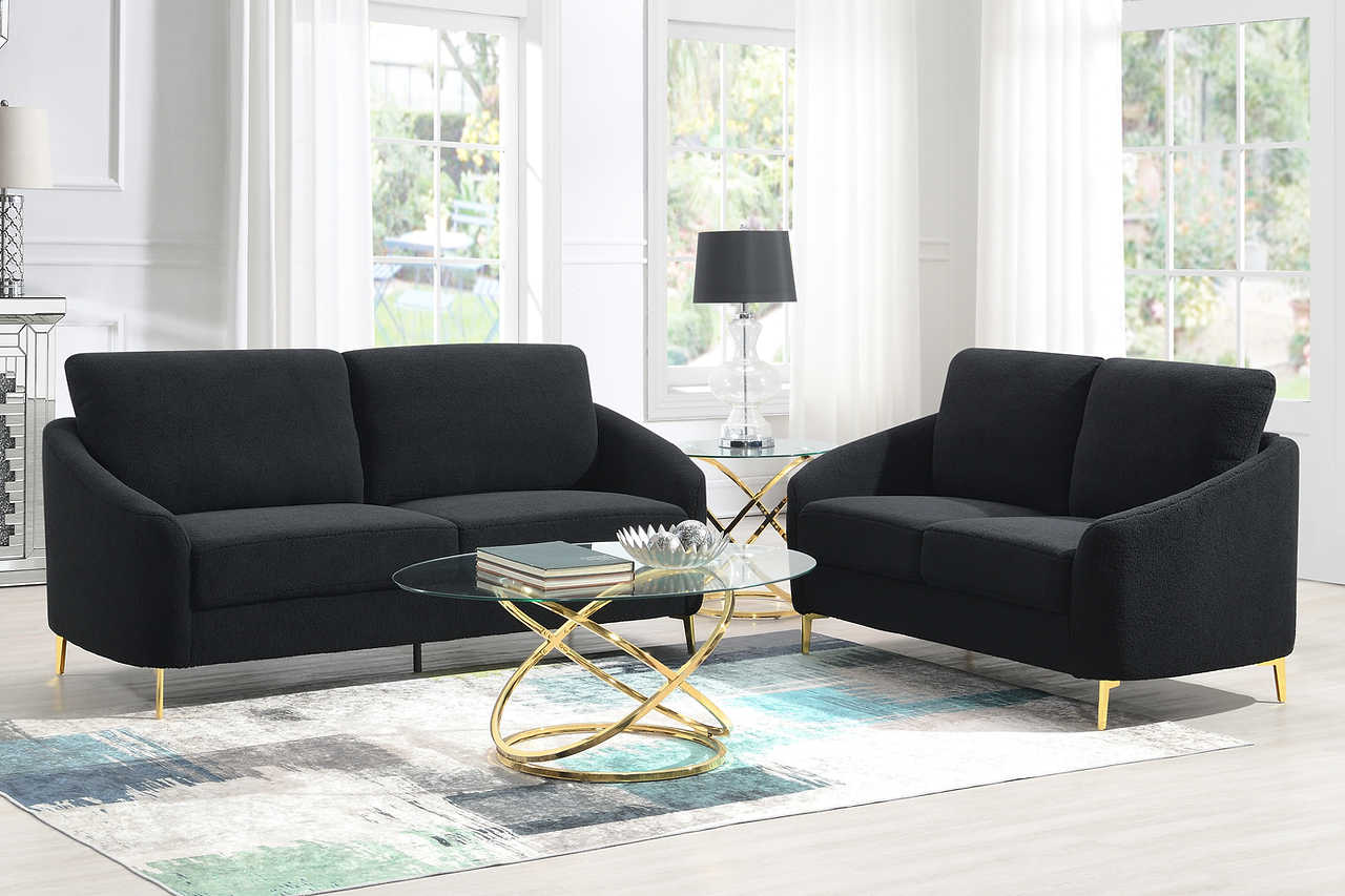 Lila Black Living Room Set - Image 2