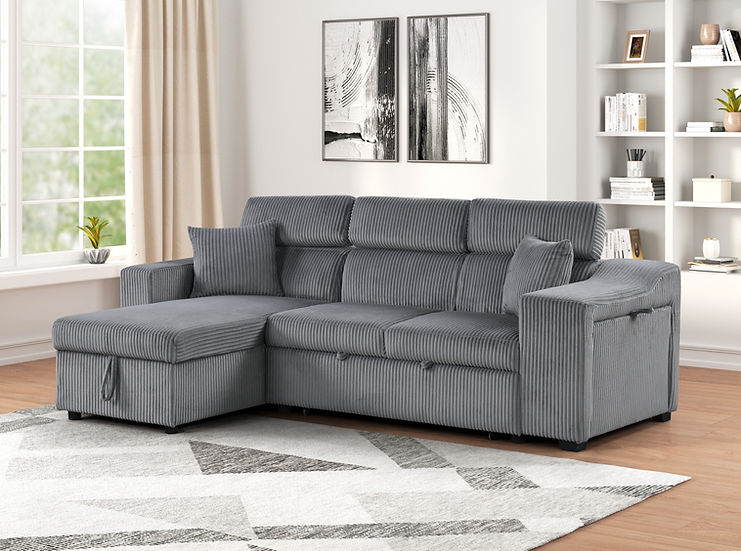 Bonaterra II Gray Storage Sectional - Image 1
