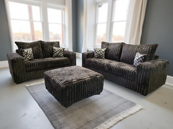 Texan Brown Oversize 2-Piece Living Room Set - Image 1