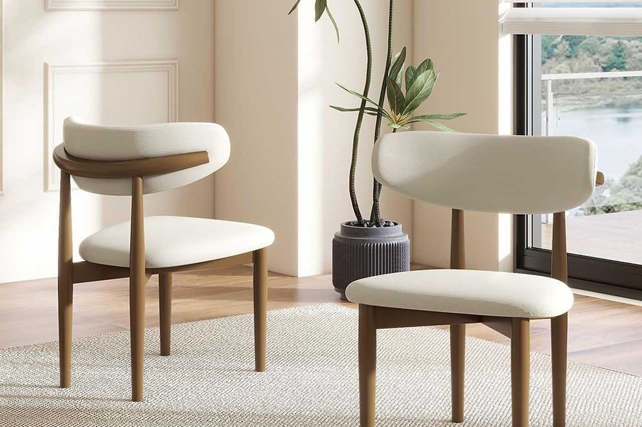 Ash Cream Dining Chair - Image 1