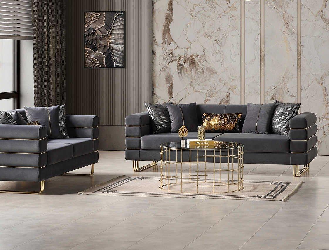 Luma Gray 2-Piece Living Room Set - Image 1