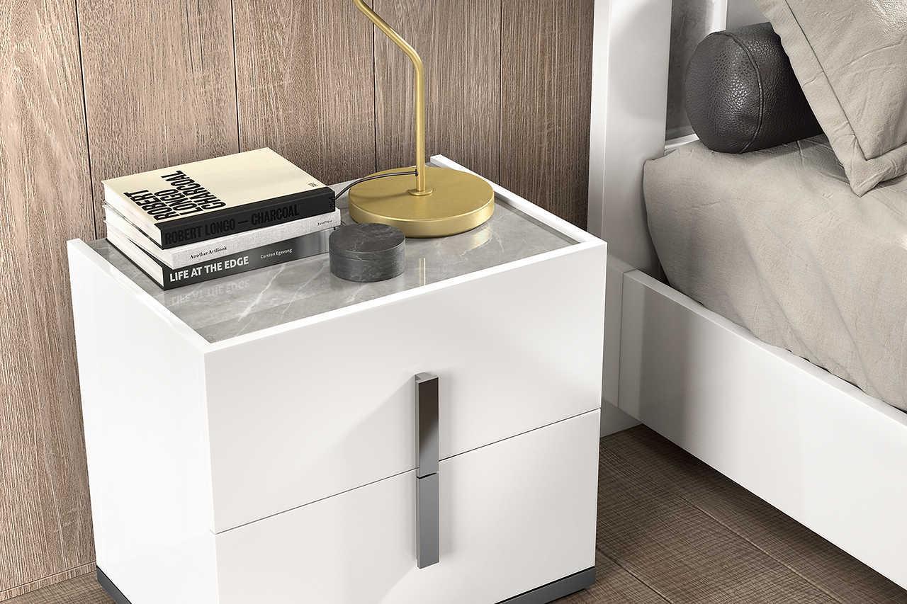 Mara White Nightstand - Image 1