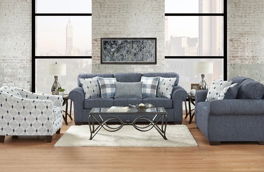 Bellhaven Indigo 2-Piece Living Room Set - Image 1