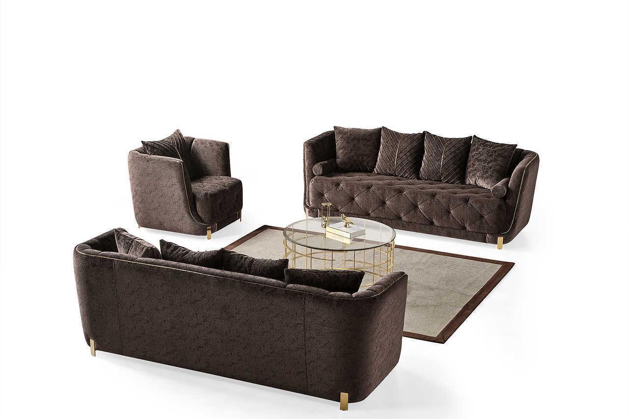Elit Brown Living Room Set - Image 2