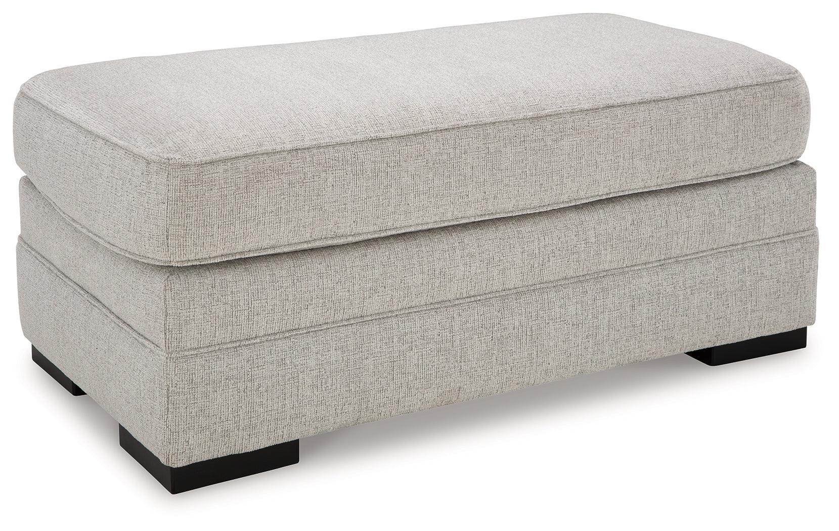 Eastonbridge Shadow Chenille Ottoman - Image 2