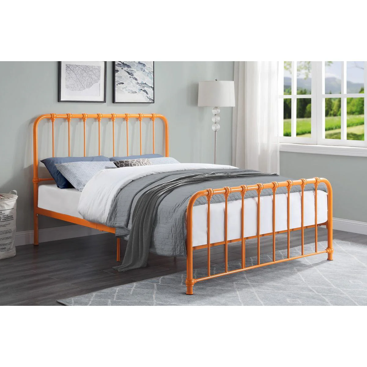 Bethany Orange Platform Full Bed - Image 3