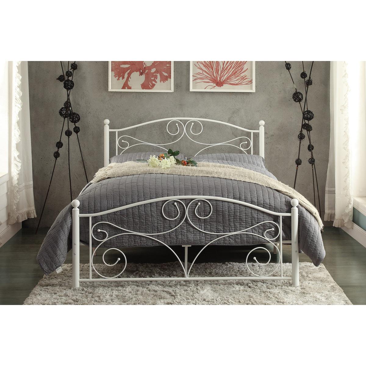 Pallina White Platform Full Bed - Image 3