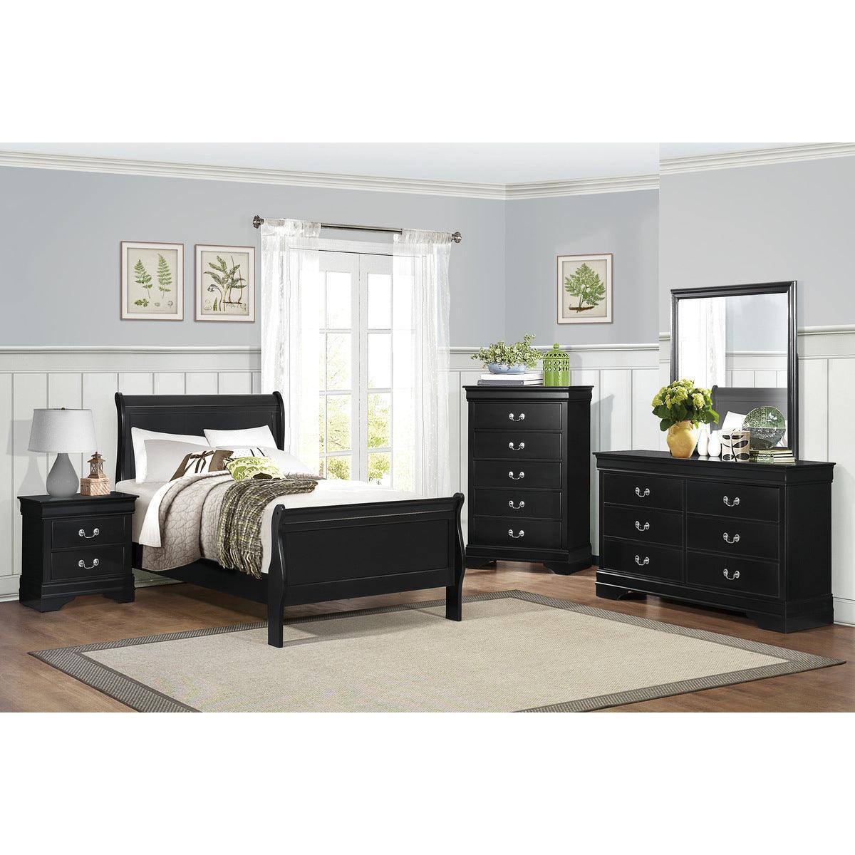 Mayville Black Twin Bed - Image 3
