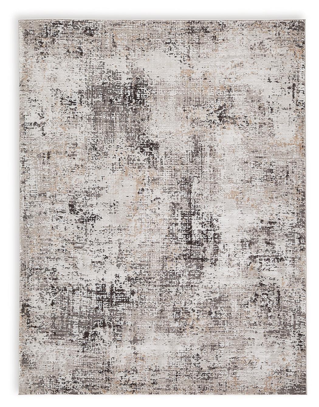 Elaning Black Gray Cream Large Rug - Image 2