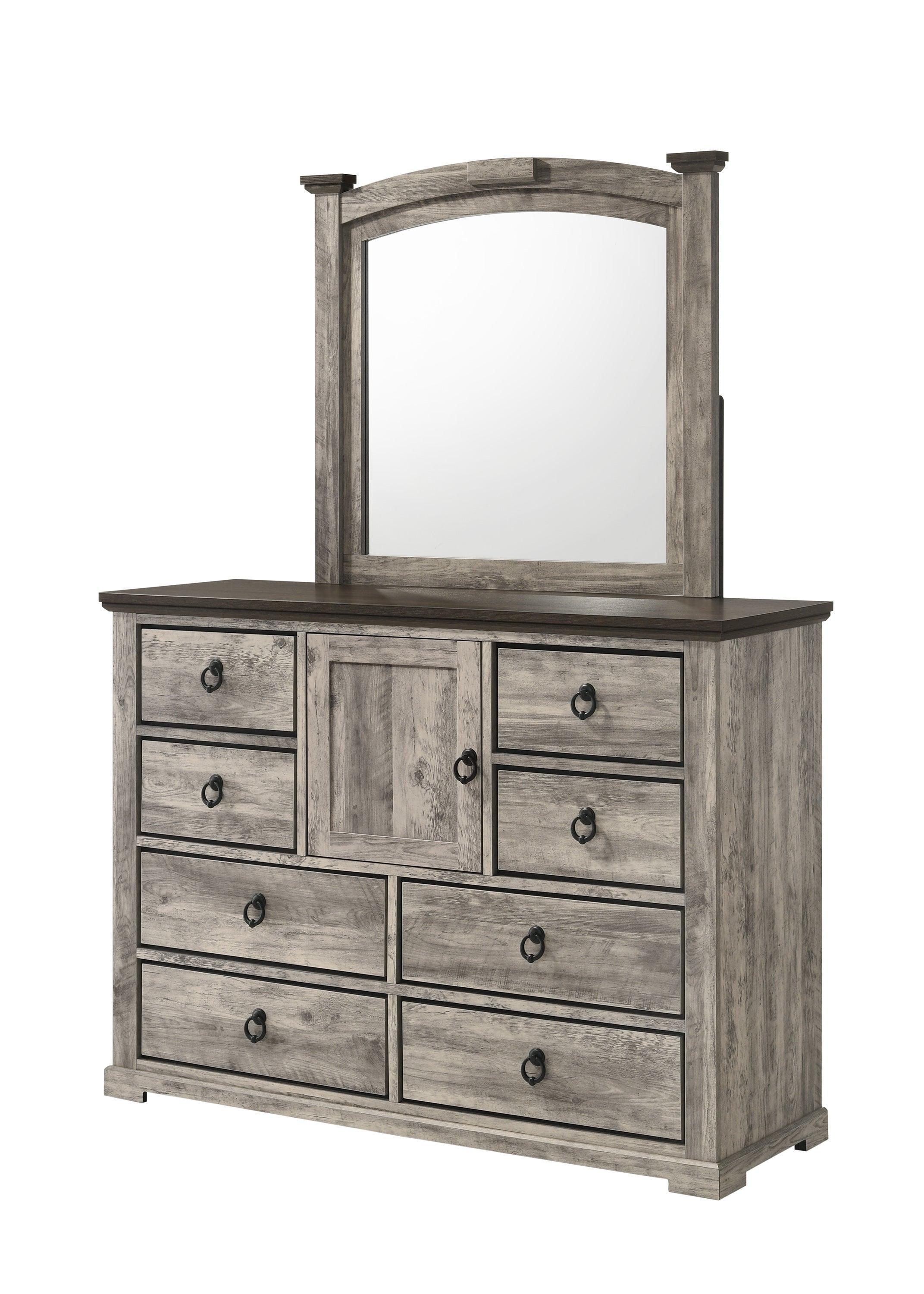 Ella mae Gray 2 Drawers Nightstand - Image 2