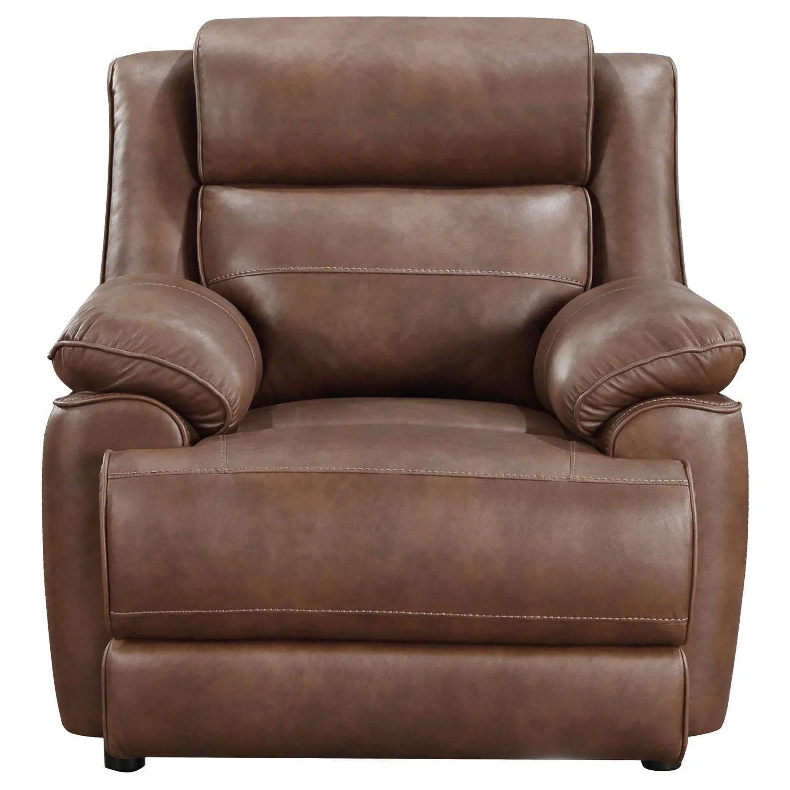 Ellington Upholstered Padded Arm Accent Chair Dark Brown - Image 3