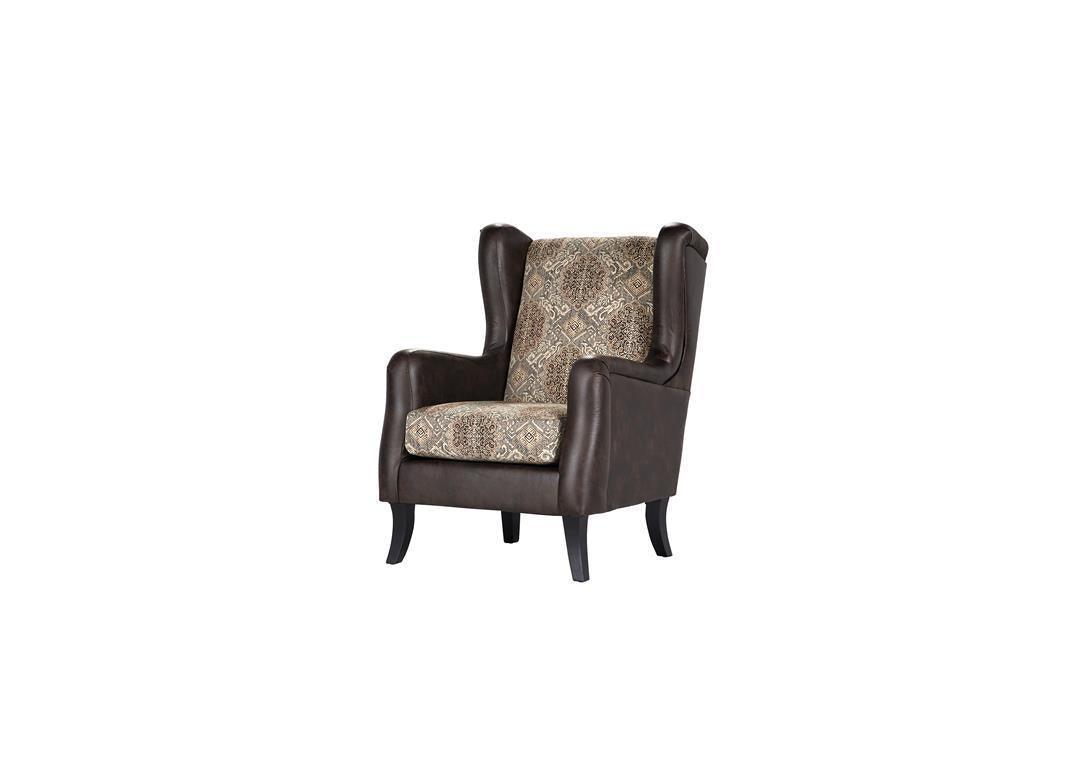 Elmbrook Upholstered Wingback Accent Club Chair Brown - Image 2