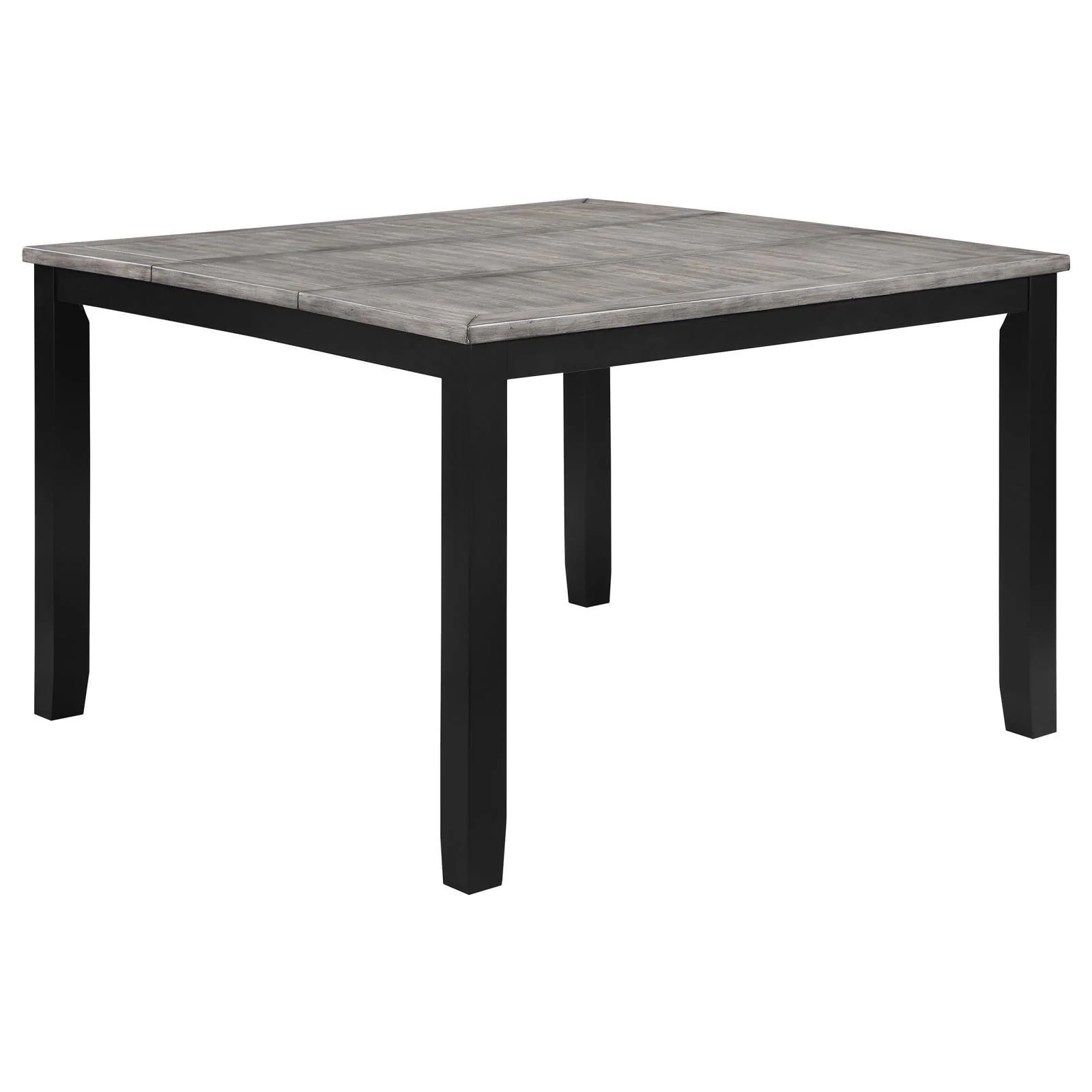 Elodie Counter Height Dining Table With Extension Leaf Gray Black - Image 1