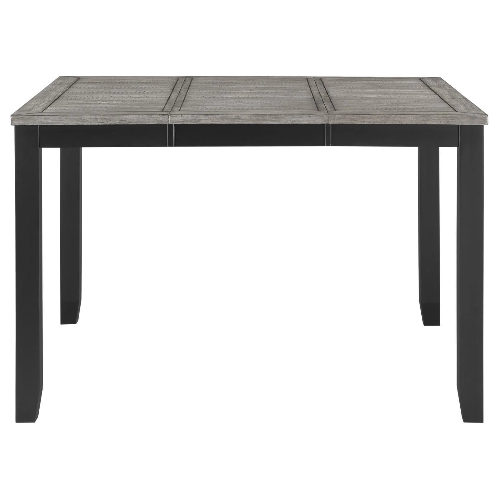 Elodie Counter Height Dining Table With Extension Leaf Gray Black - Image 3