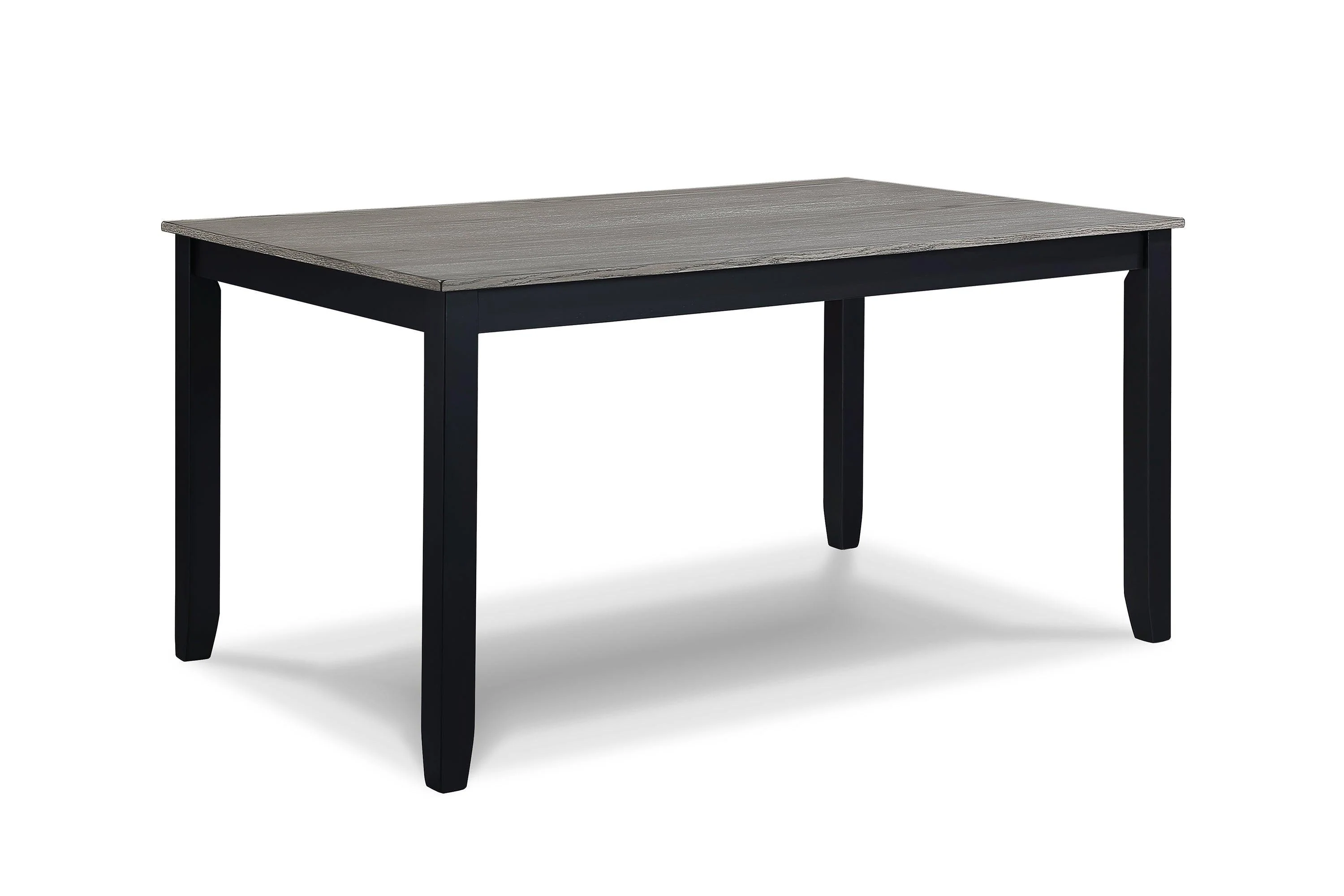 Eloise Black Light Gray Fabric Upholstered Dining Room Set - Image 2
