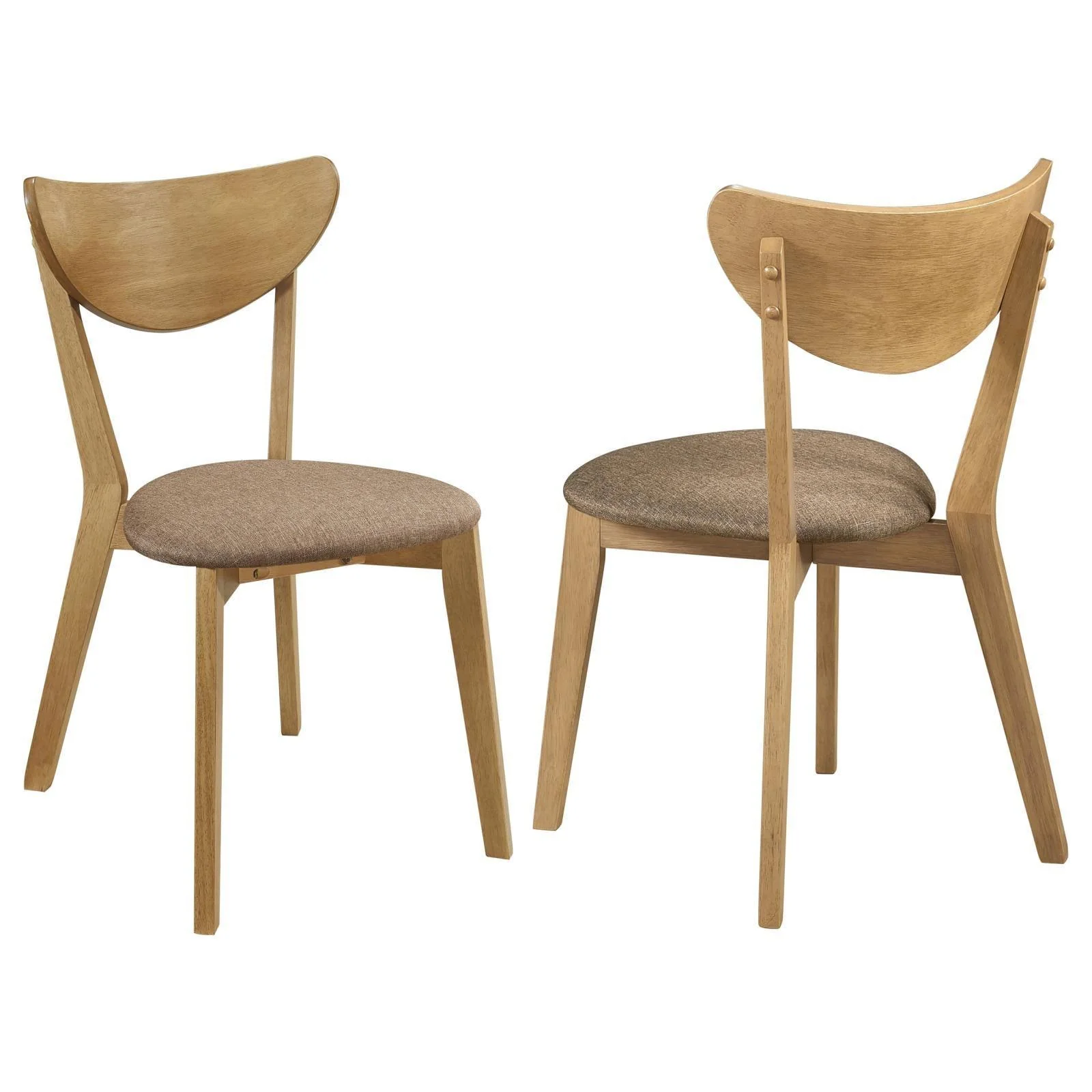 Elowen Dining Side Chair Light Walnut Brown (Set of 2) - Image 1