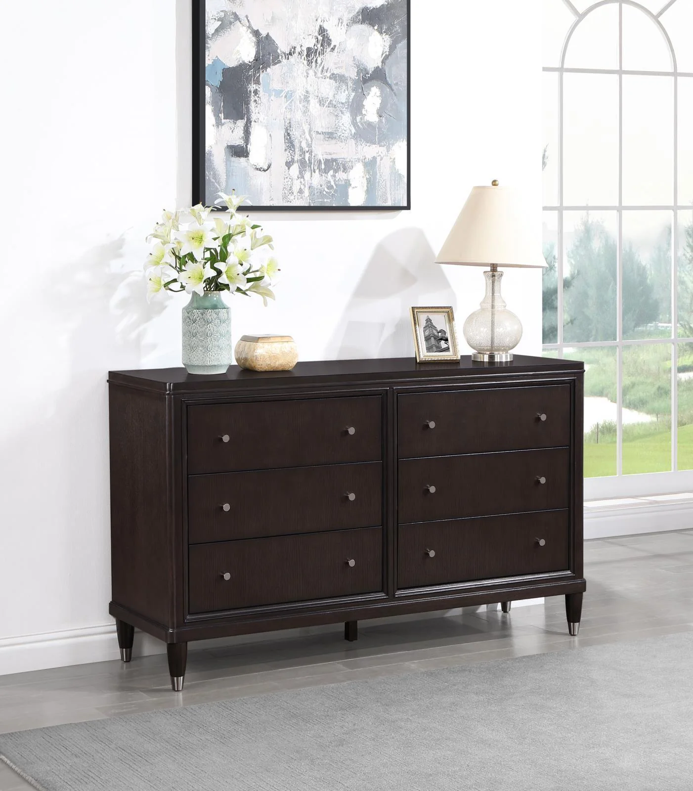 Emberlyn 6 Drawer Bedroom Dresser Brown - Image 2