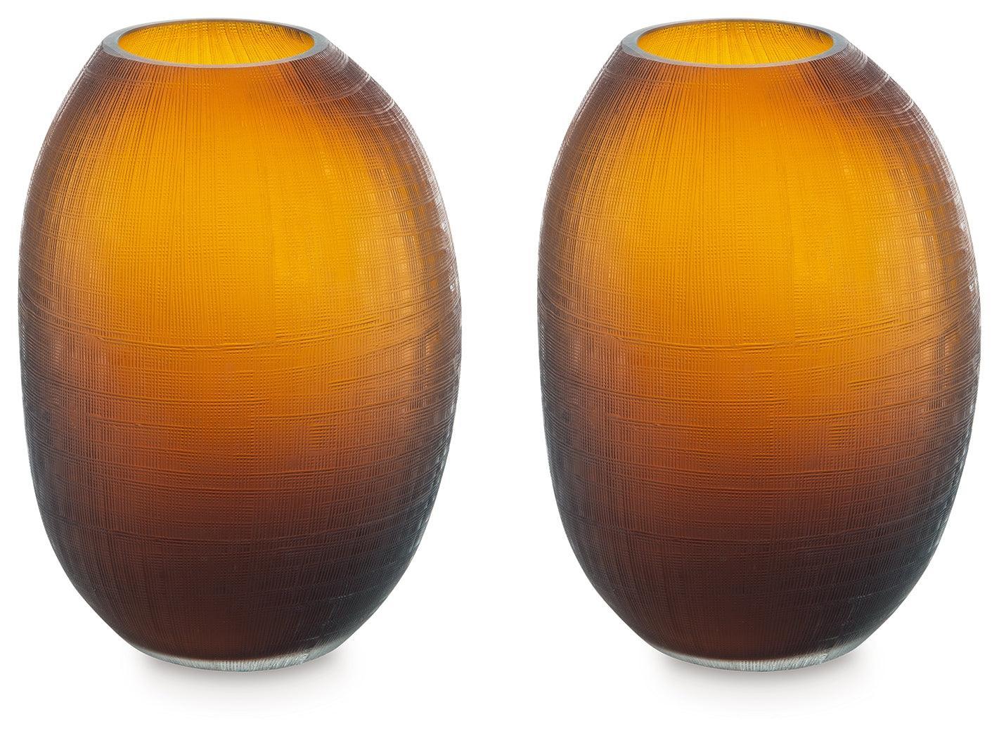 Embersen Amber Vase (Set of 2) - Image 2