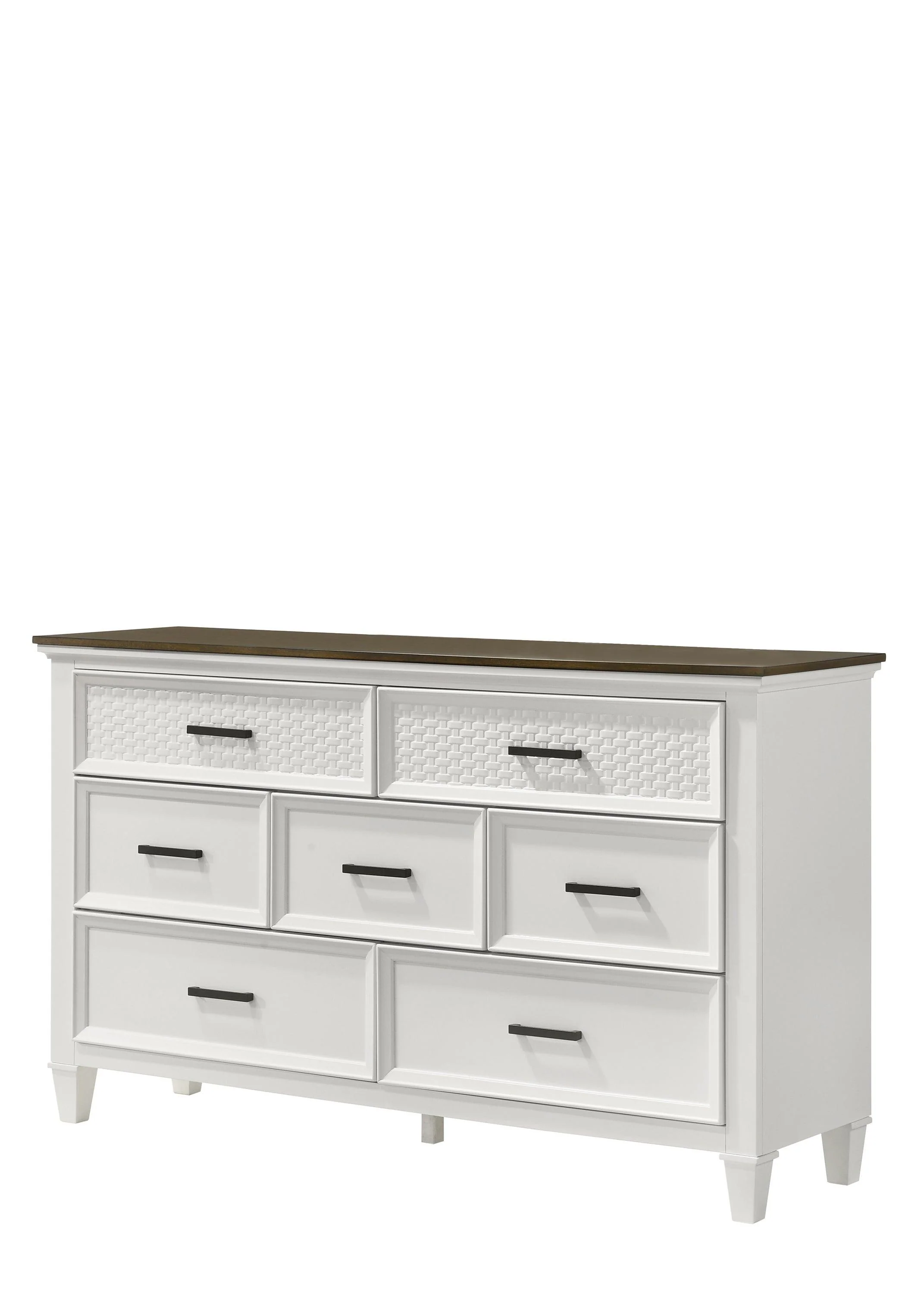 Everdeen Nutmeg White 7 Drawers Dresser - Image 2