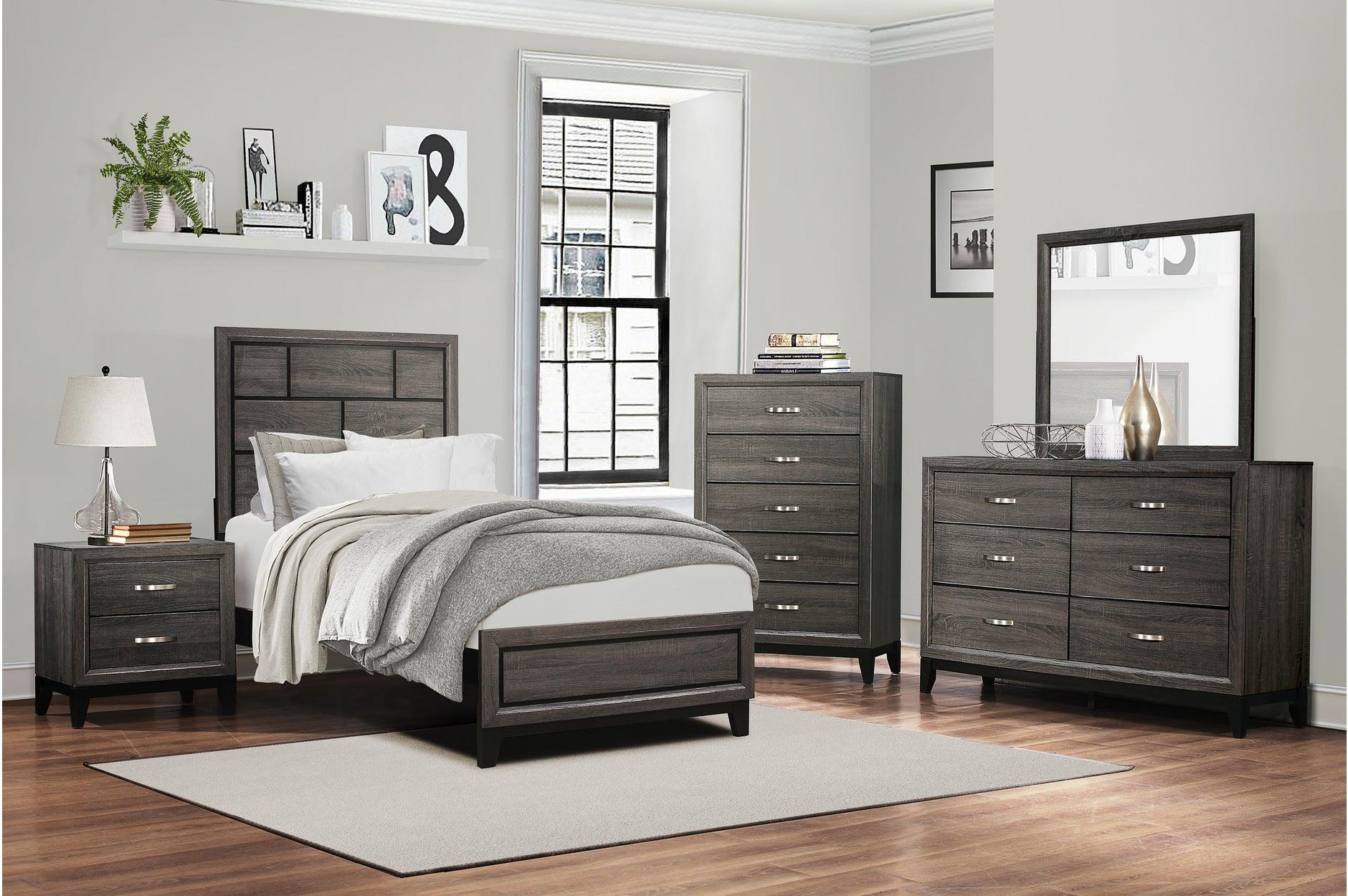 Davi Nickel Panel Bedroom Set - Image 2